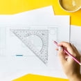 thumbnail image 2 of Miangastore 2pcs Multifunctional Triangle Ruler Set For Students Drafting Drawing And Measuring Right Angle And Protractor For Math And Geometry, 2 of 8