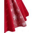 thumbnail image 4 of Más el tamaño de malla del copo de nieve del Bowknot de inserción t camisa de Navidad Rosegal Mangas largas de talla grande, 4 of 5