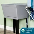 thumbnail image 3 of TEHILA Grey Freestanding Floor Mount Utility Sink for Laundry room, Basement and Garage, 3 of 9
