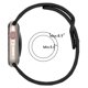 thumbnail image 4 of Correa de silicona para Apple Watch Ultra 8 7 6 5 4 3 2 1 SE (Negro 38/40/41 mm), 4 of 8