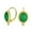 Green-Jade, variant on Bling Jewelry Womens Black Onyx Cable Edge Oval Gemstone Drop Earrings Gold Plated .925 Silver
