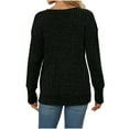 thumbnail image 6 of Besolor Womens V Neck Long Sleeve Shirts Casual Fall Knit Tunic Tops Lightweight Fashion Sweaters Clothes 2025, 6 of 7