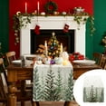 thumbnail image 1 of LSLJS Christmas Tree Snowflakes Holiday Decoration Table Runner Seasonals Winter Red and Green Kitchen Table Decoration Suitable for Restaurant Party Decoration, 1 of 6