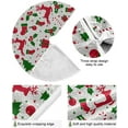 thumbnail image 2 of FMSHPON Snowflake Santa Xmas Tree Xmas Christmas Tree Skirt Stand Mat for Holiday Party Decoration Indoor Outdoor 36 inches, 2 of 6