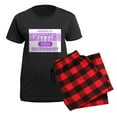 thumbnail image 5 of CafePress - Property University Purple Knitting Pajamas - Women's Short Sleeve Print T-Shirt and Pants Dark Cotton Pajama Set, 5 of 7