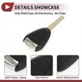 thumbnail image 4 of 2 Buttons Key Shell for Porsche 911 Cayman Boxster Carrera GT Keyless Entry Remote Key Fob Replacement, 4 of 7