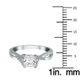thumbnail image 4 of SZUL Women's 7/8 Carat TW Princess Cut Diamond Engagement Ring in 14K White Gold (J-K-L Color, I2-I3 Clarity), 4 of 6