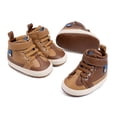 thumbnail image 2 of HsdsBebe Baby Boys Girls Shoes Infant High Tops Ankle Sneakers Soft Anti-Slip Sole for First Walkers 3-18 Months, 2 of 7