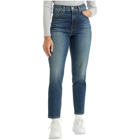 Levi's DARK INDIGO Women's High Waisted Mom Jeans, US 27x29