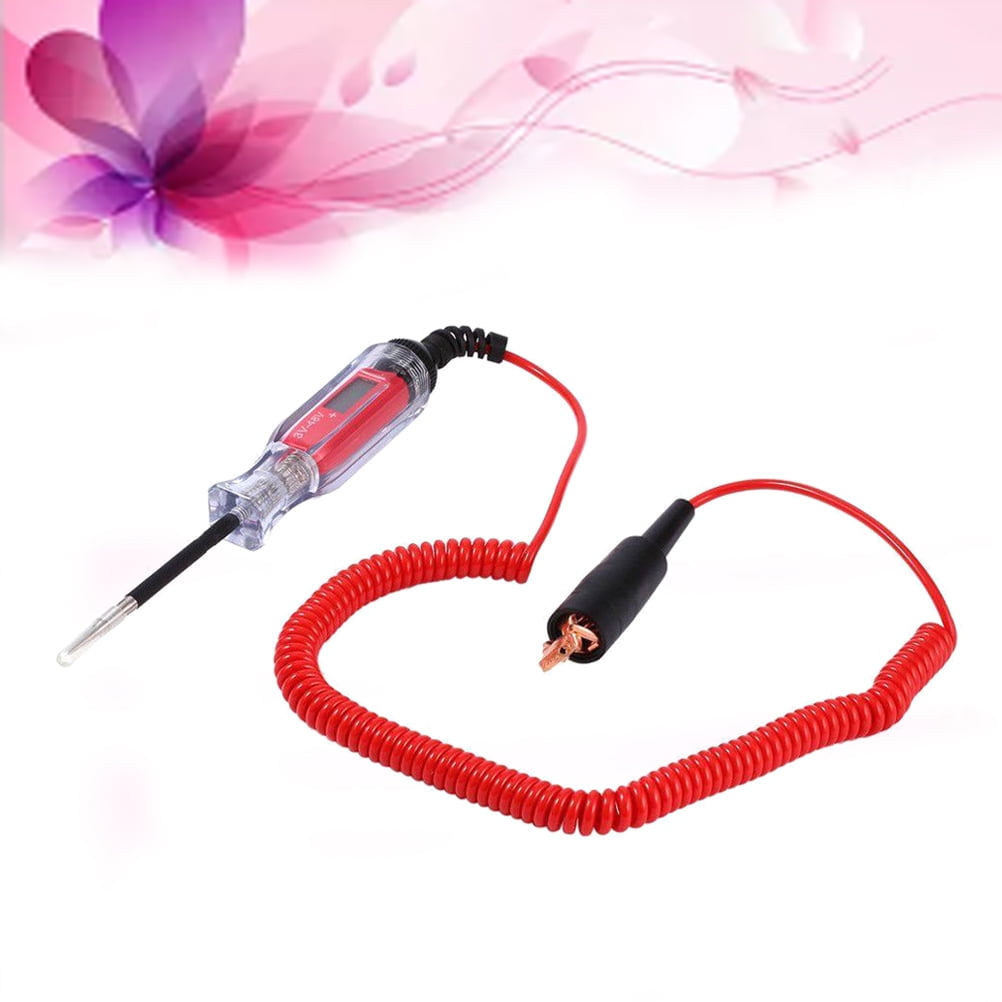 3-24V Car Trailer RV LCD Display Electric Circuit Voltage Tester Pen Flowery 