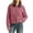 Watermelon Red, variant on OGLCCG Womens Cropped Corduroy Jacket Casual Leather Collared Patchwork Zipper Shacket Coat with Pockets Long Sleeve Utility Bomber Jacket