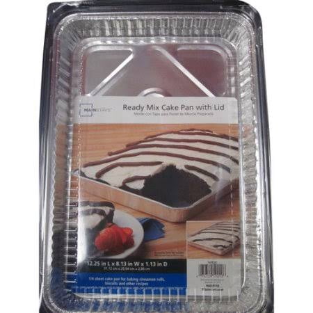 Mainstays Ready Mix Cake Pan with Lid (Best Container For Coke)
