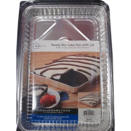 - Mainstays Ready Mix Cake Pan with Lid