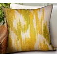 thumbnail image 2 of Plutus Brands PBDUO112-1220-DP 12 x 20 in. Saffron Love Yellow ikat Luxury Outdoor & Indoor Throw Pillow, 2 of 2