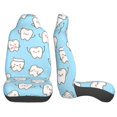 thumbnail image 2 of LAKIMCT Cute Teeth Car Seat Covers Vehicle Front Seat Covers Universal Fit Seat Protector, 2 of 9