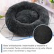 thumbnail image 4 of Cama para Perros, Cómoda Cama Redonda para Mascotas con Forma de Rosquilla para Perros y Gatos, Fondo Antideslizante, Lavable (Gris Oscuro, 70 x 70 cm), 4 of 7