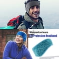 thumbnail image 3 of Winter Running Headband Windproof Ear Muffs Elasticity Fleece Head Protector Hearing Protection Simple Style for Outdoor Riding Green, 3 of 5