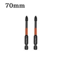 thumbnail image 1 of 2 Pcs Ph2 Tête de Lot Magnétique Tournevis Croisé Mèche de Perceuse Dure Vis d'Impact, 1 of 3