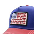 thumbnail image 3 of Waldeal American Fish Flag Trucker Hat, Snapback Mesh USA Flag Baseball Caps, Fishing Gifts for Men Women Fisherman, 3 of 6