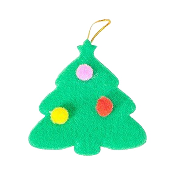 6 Pcs Mini Christmas Ornaments, Vintage Christmas Tree Ornaments, Unique Christmas Decorations, 2D Flat Mini Tree Shaped Hanging Decor with Hanging Rings for Xmas Bedroom & Holiday Gifting,Red,10*6