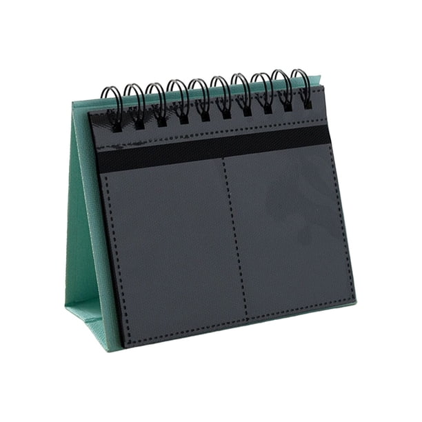 Naiovety Carpeta de fotos para álbum de fotos, libro de tarjetas de nombre, calendario de pie de hojas sueltas, colector de ahorro de espacio Almacenamiento y organización del hogar Verde/Negro