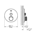 thumbnail image 6 of Grohe 29 159 Smartcontrol Single Function Thermostatic Valve Trim Only - White, 6 of 6