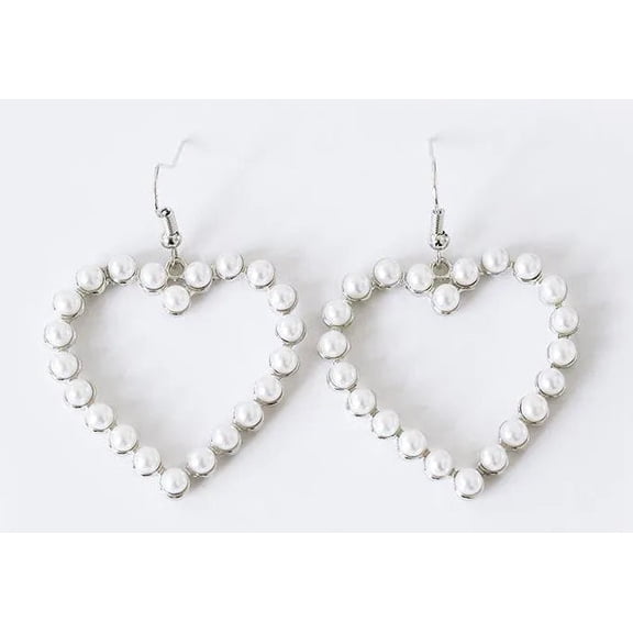 RubyLee Elegance Hoop Off-White Earrings, Stainless Steel, (2 Earrings), 2 Count Per Pack