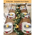 thumbnail image 4 of 13 Inch Round Placemats Set of 4, Christmas Truck Non Slip Heat Insulation PP Table Mats, Xmas Tree Red Plaid Snowflake Rustic Washable Place Mats for Kitchen Dining Party Table Decor, 4 of 7