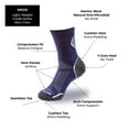 thumbnail image 5 of Fish Monkey Mini Crew Guide Series Socks, Lite Grey, L, 5 of 11