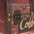 thumbnail image 5 of Household Essentials Jumbo Decorative Home Storage Trunk - Luggage Style - Americana Design, 5 of 5