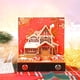 thumbnail image 4 of Fiudx Ofertas del día Adorno de escritorio con forma de cabaña navideña, regalo de cumpleaños, regalo de Navidad, regalo de mano, 4 of 7