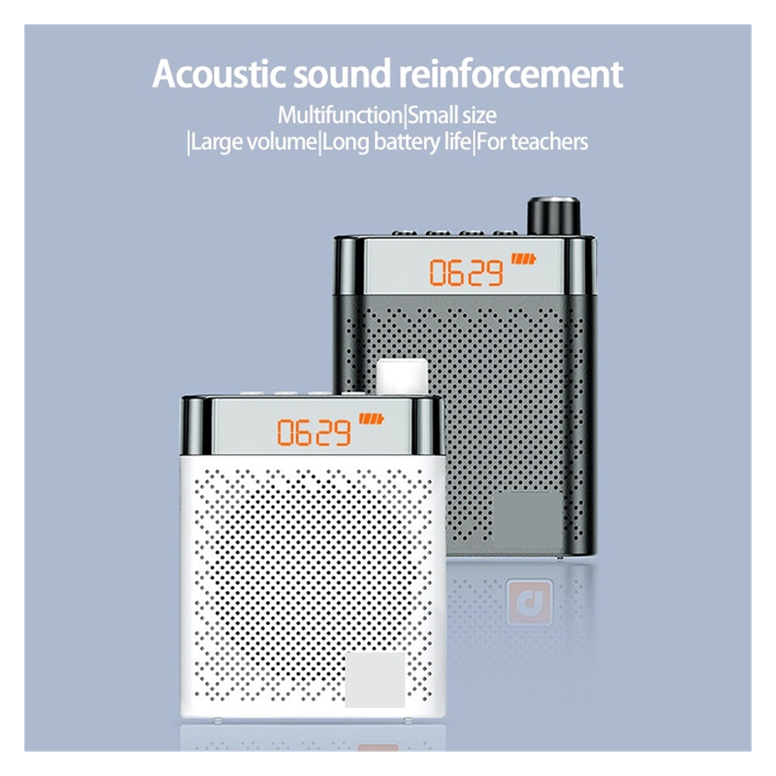 K6 Sound Amplifier Bluetooth FM Radio Loudspeaker Microphone Voice Amplifier Booster Megaphone Speaker For Teaching Sales ,Easy to Operate