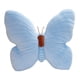 thumbnail image 1 of Cojín de mariposa, cojín de mariposa, suave, hecho a mano, cojín decorativo de escritorio. Azul, 1 of 9