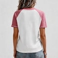 thumbnail image 5 of Walking By Faith Tripping Constantly Women Short Sleeve V-Neck Cow Print T-Shirts Cute Going Out Tunic Tops, 5 of 5