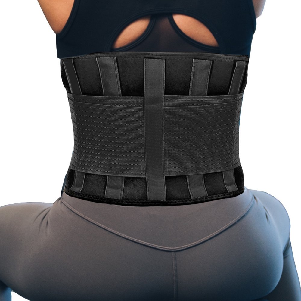 RiptGear Back Brace for Men and Women Extra Large Black