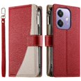 thumbnail image 1 of Funda cartera GANGXUN para OPPO A60 5G , cuero PU con tarjetero, cremallera, correa de mano, soporte y protección 395°, 1 of 6