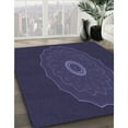 thumbnail image 3 of Ahgly Company Machine Washable Indoor Rectangle Transitional Deep Periwinkle Purple Area Rugs, 3' x 5', 3 of 7