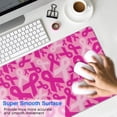 thumbnail image 4 of Long Mouse Pads for Desk,Pink Breast Cancer Desk Mats on Top Of Desks, Desk Mouse Pad Extra Large with 3mm Non-Slip Base and Stitched Edge for Gaming,Office,Work,Home 31.5x11.8in, 4 of 5