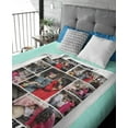 thumbnail image 3 of Personalised Blanket Custom with Picture Text Throw Blanket, Customized Photo Gift Birthday, Holiday, for Dad, Mom, Kids, Pet, Friends or Couples (1 Photo), 3 of 6