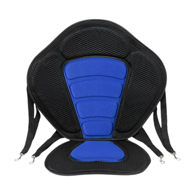 Asiento kayak, almohadilla del asiento, accesorios de kayak, resistente, anti -slip con asiento de bote de soporte trasero para rafting de rafting de Azul