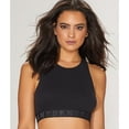 thumbnail image 3 of DKNY BLACK Seamless Litewear Rib Crop Top Bra, US Small, 3 of 6