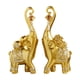thumbnail image 1 of 1 par de estatuas de elefante, adorno de mesa de resina, decoración tradicional Fengshui para el hogar. Dorado, 1 of 9
