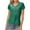 Green^, variant on Jjayotai Sequin Tops for Women, Short Sleeve Party Shirts, Shimmer Summer Wedding V Neck Blouse, Glitter Dressy Blouses, Womens Summer Clothes Green^ S
