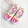 thumbnail image 2 of Bellafa Toddler Girls Glitter Ballet Shoes Split-Sole Dance Slippers Big Kids Elastic Laces Practice Gymnastics Yoga Shoes, 2 of 9
