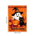 thumbnail image 3 of Halloween Garden Flag, 12x18 Inch Double Sided Seasonal Flag for Outside, Weather & Fade Resistant Waterproof Burlap for Fall Holiday Outdoor Decoration, for Garden Flag Stand, 3 of 6