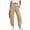 Khaki, variant on AKOEE Linen Barrel Pants for Women Back Elastic Pleated Beach Casual Summer Wide Leg Trouser with Pockets (XL, Khaki)