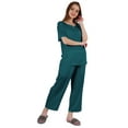thumbnail image 2 of Inkmeso Ensemble de Pyjama à Manches Courtes pour Femmes T-Shirt Henley & Ensemble de Pyjama, 2 of 7
