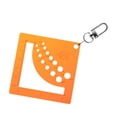 thumbnail image 4 of Regla de medición del alfiler de suéter, herramienta de calibre de coser puntada de crochet mide la regla de calibre de patio de tejer para ganchillo, Naranja, 4 of 8