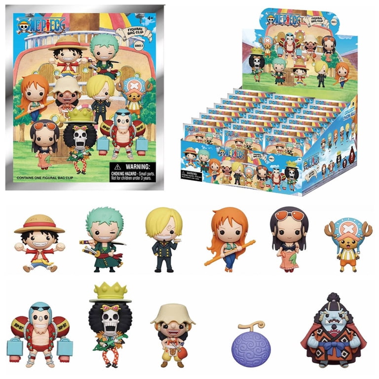 Monogram One Piece Series 3 Figural Bag Clip 2-inch Mystery Pack