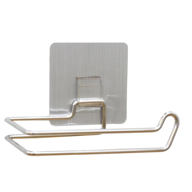 Estante De Papel Higiénico De Acero Inoxidable, Soporte De Rollo De Papel Adhesivo, Colgador De Baño, Estante De Almacenamiento De Toallas De Papel Para Montaje En Pared Moyic HA020777-00
